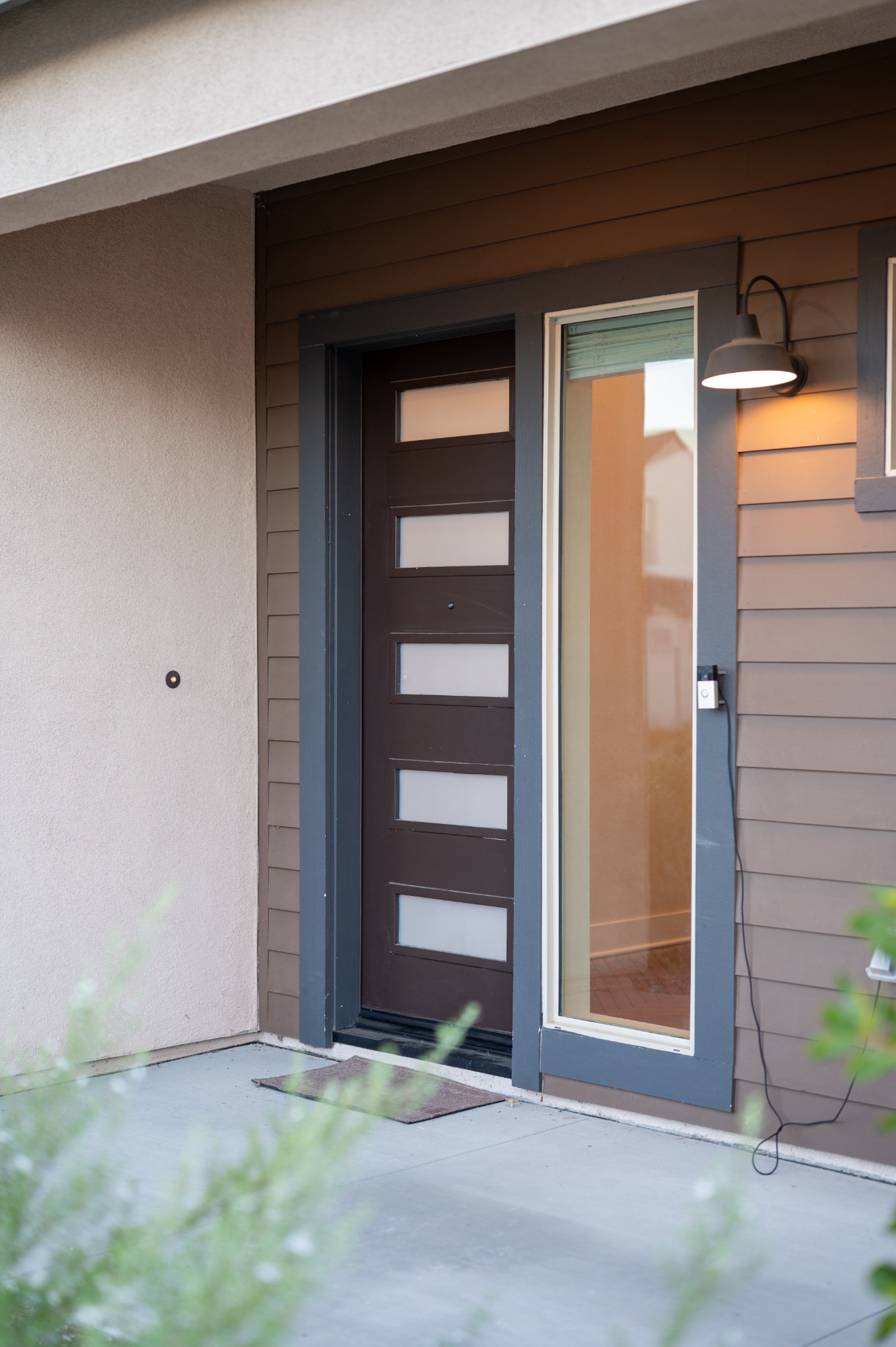 Butterfly front entry and architectural detail